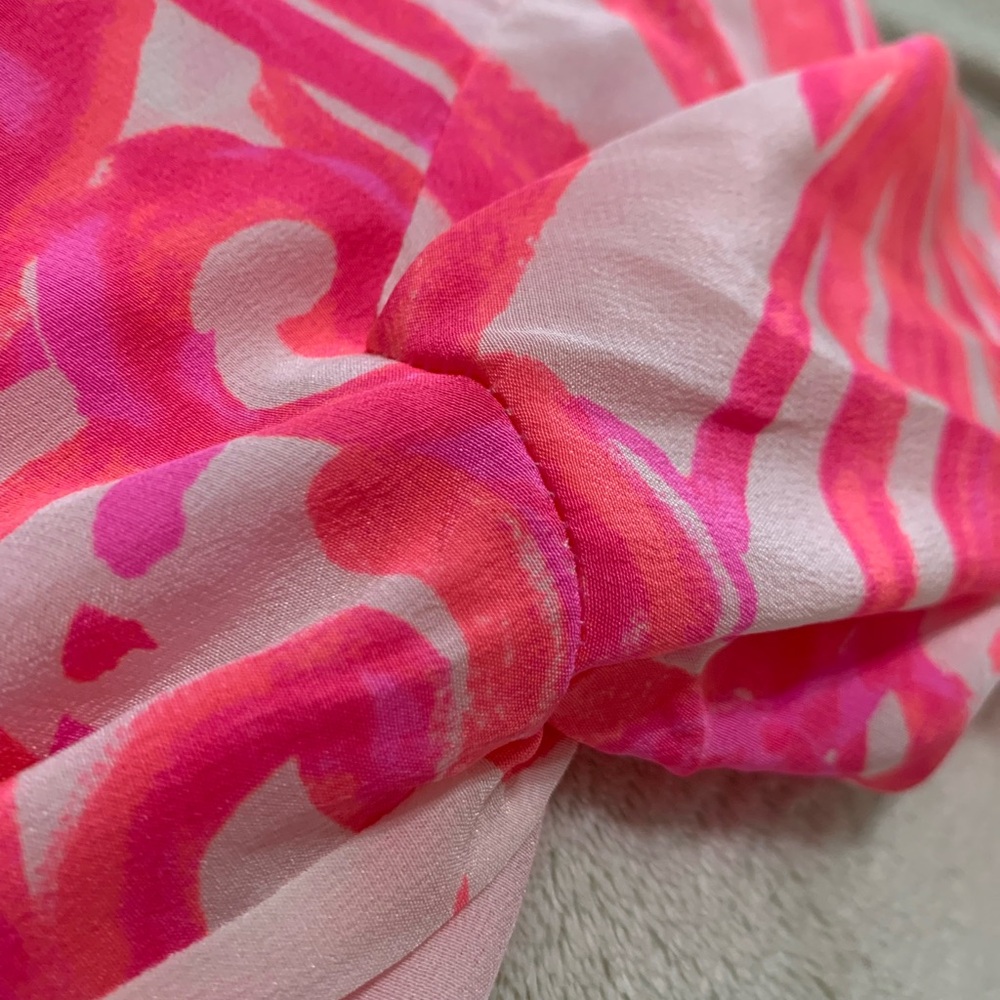 Lilly Pulitzer Amelia 100% Silk  Women's Top - Picture 14 of 15